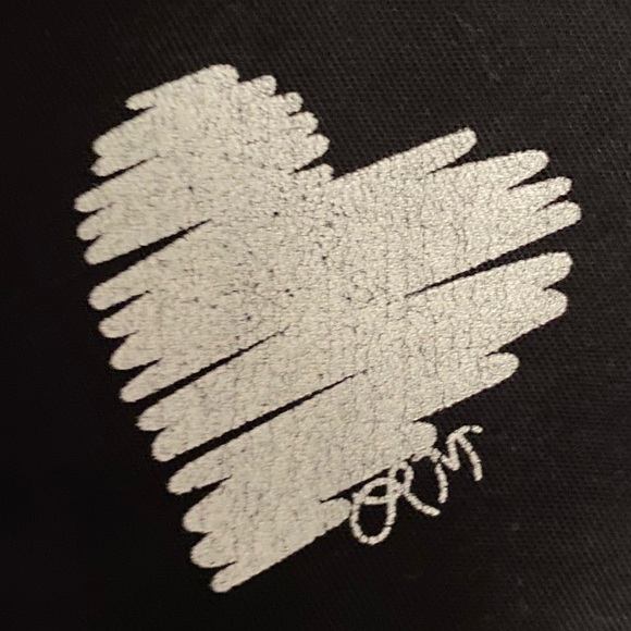 New Lauren Moshi Scribble Heart L/S Shirt - Picture 3 of 7